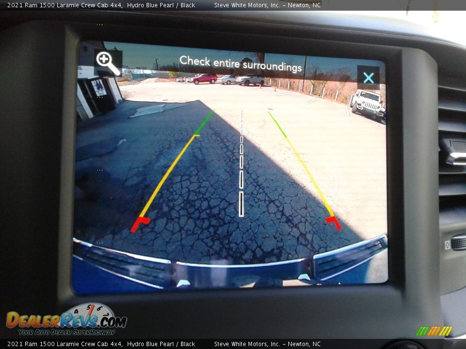 2021 Ram 1500 Laramie Crew Cab 4x4 Hydro Blue Pearl / Black Photo #26
