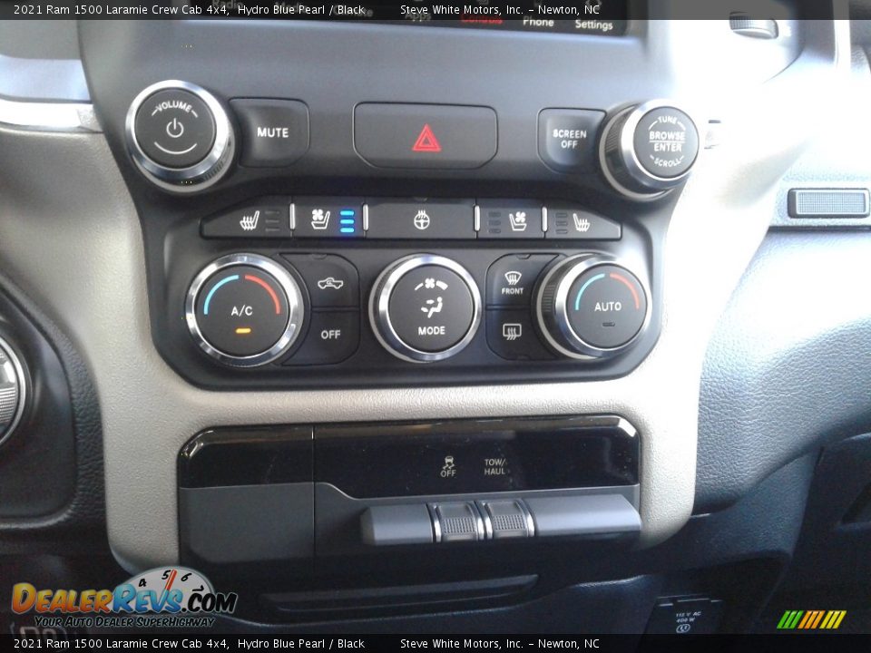 2021 Ram 1500 Laramie Crew Cab 4x4 Hydro Blue Pearl / Black Photo #27