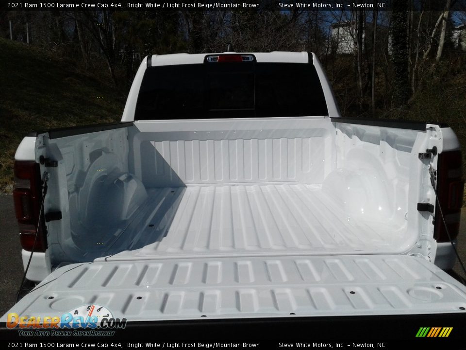 2021 Ram 1500 Laramie Crew Cab 4x4 Bright White / Light Frost Beige/Mountain Brown Photo #8