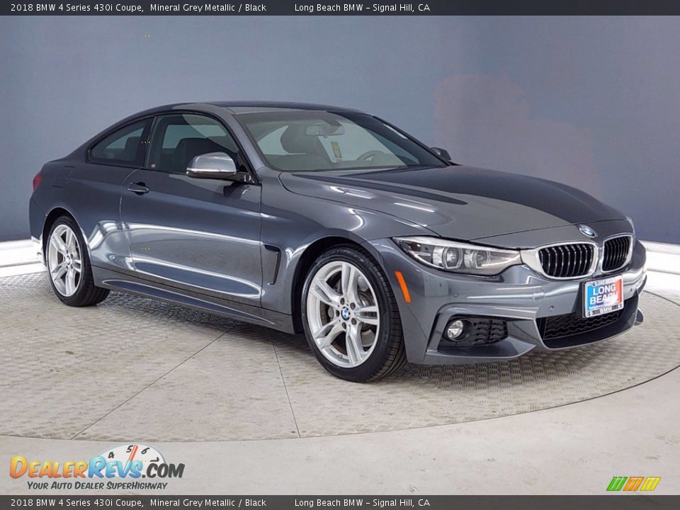 2018 BMW 4 Series 430i Coupe Mineral Grey Metallic / Black Photo #1