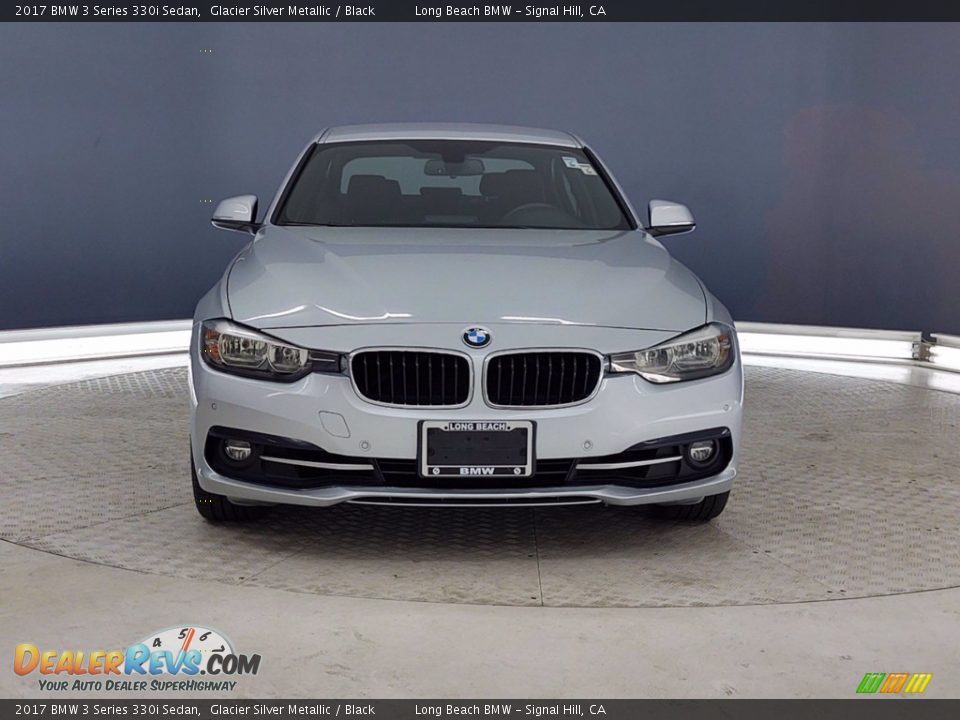 2017 BMW 3 Series 330i Sedan Glacier Silver Metallic / Black Photo #2