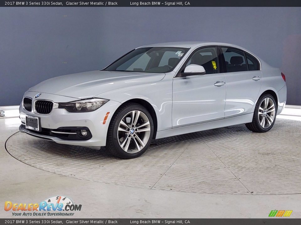 2017 BMW 3 Series 330i Sedan Glacier Silver Metallic / Black Photo #3