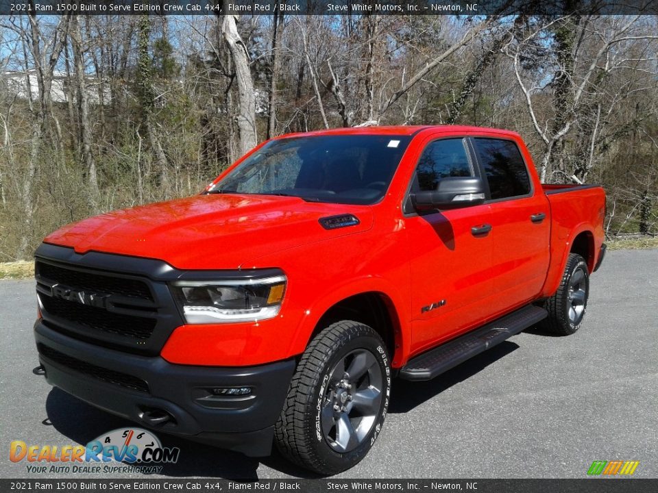 2021 Ram 1500 Built to Serve Edition Crew Cab 4x4 Flame Red / Black Photo #2
