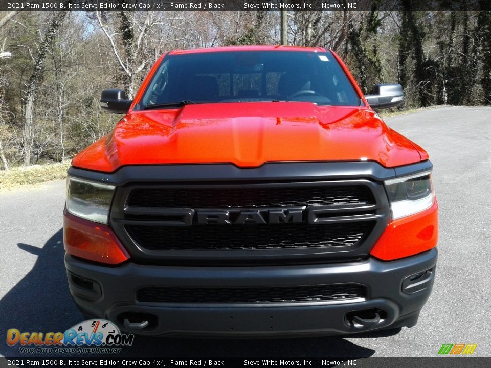 2021 Ram 1500 Built to Serve Edition Crew Cab 4x4 Flame Red / Black Photo #3