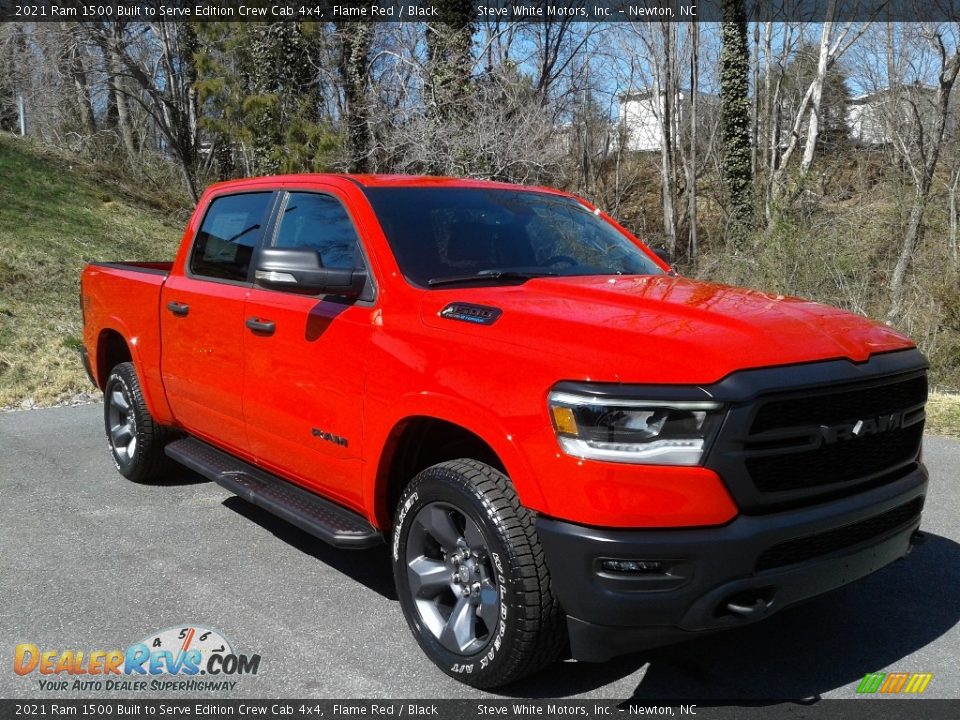 2021 Ram 1500 Built to Serve Edition Crew Cab 4x4 Flame Red / Black Photo #4