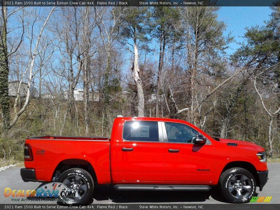 2021 Ram 1500 Built to Serve Edition Crew Cab 4x4 Flame Red / Black Photo #5