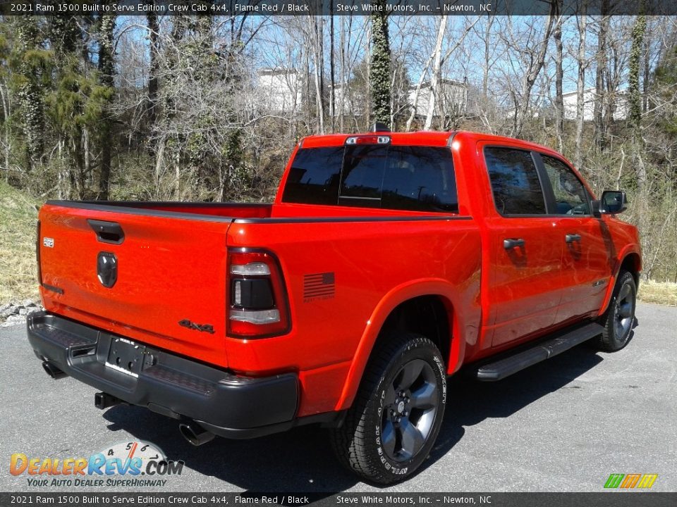 2021 Ram 1500 Built to Serve Edition Crew Cab 4x4 Flame Red / Black Photo #6