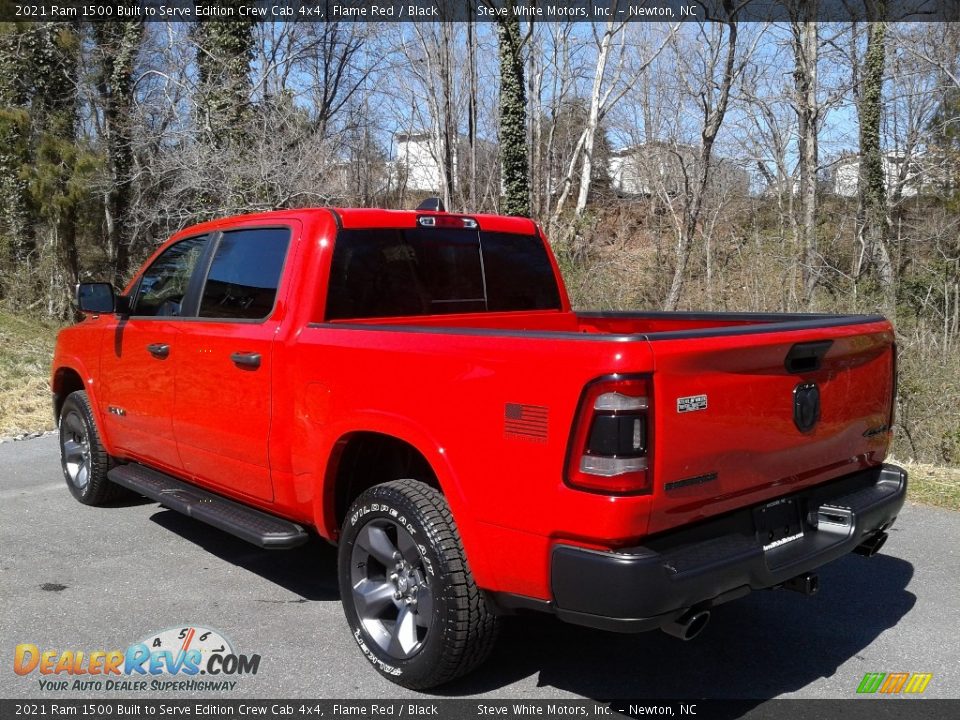 2021 Ram 1500 Built to Serve Edition Crew Cab 4x4 Flame Red / Black Photo #9