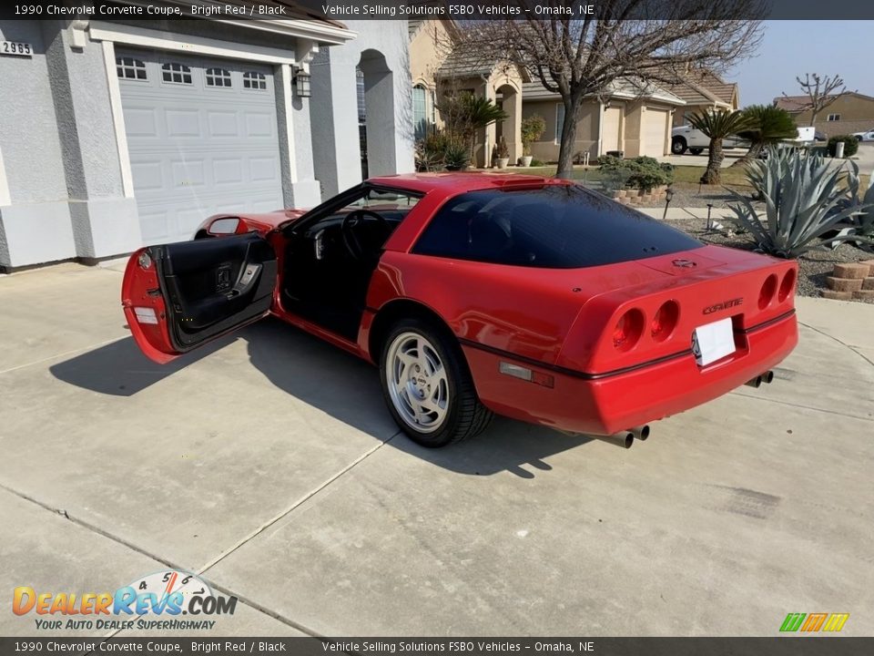 1990 Chevrolet Corvette Coupe Bright Red / Black Photo #7