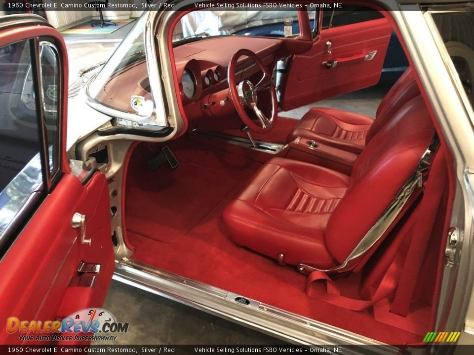 Red Interior - 1960 Chevrolet El Camino Custom Restomod Photo #3