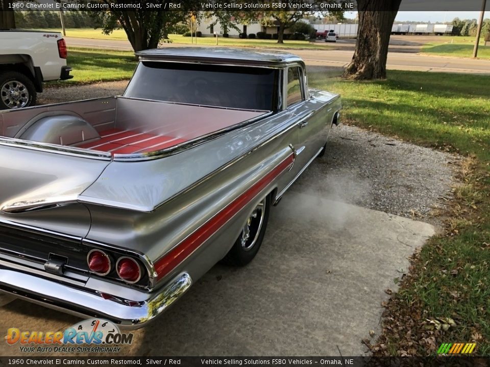 1960 Chevrolet El Camino Custom Restomod Silver / Red Photo #16