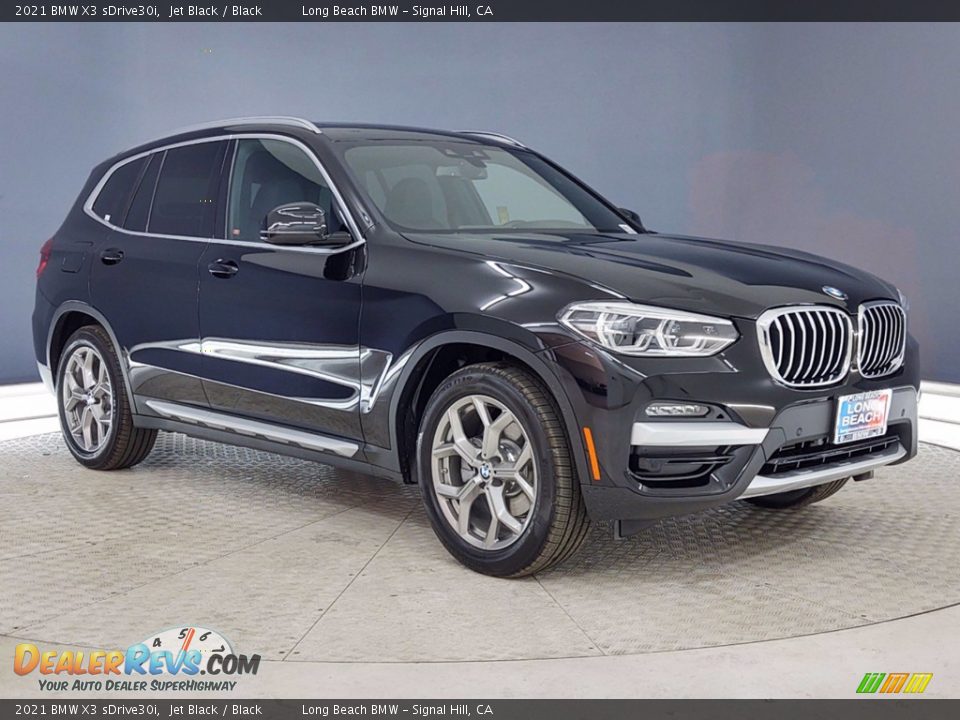 2021 BMW X3 sDrive30i Jet Black / Black Photo #1