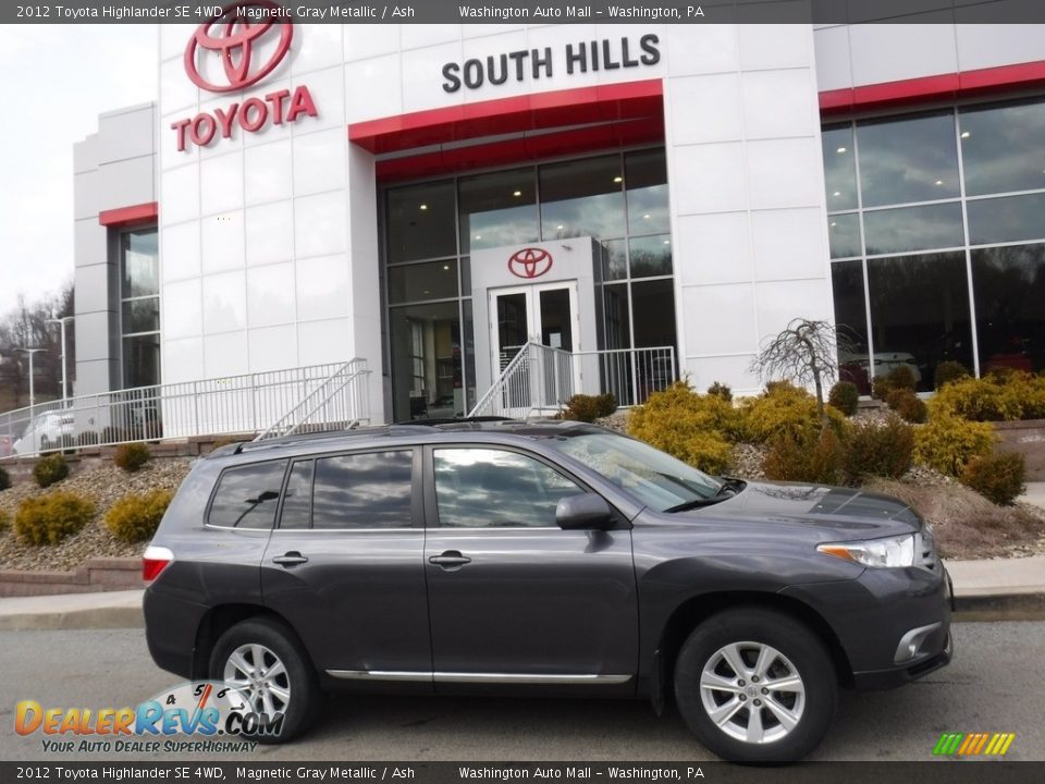 2012 Toyota Highlander SE 4WD Magnetic Gray Metallic / Ash Photo #2