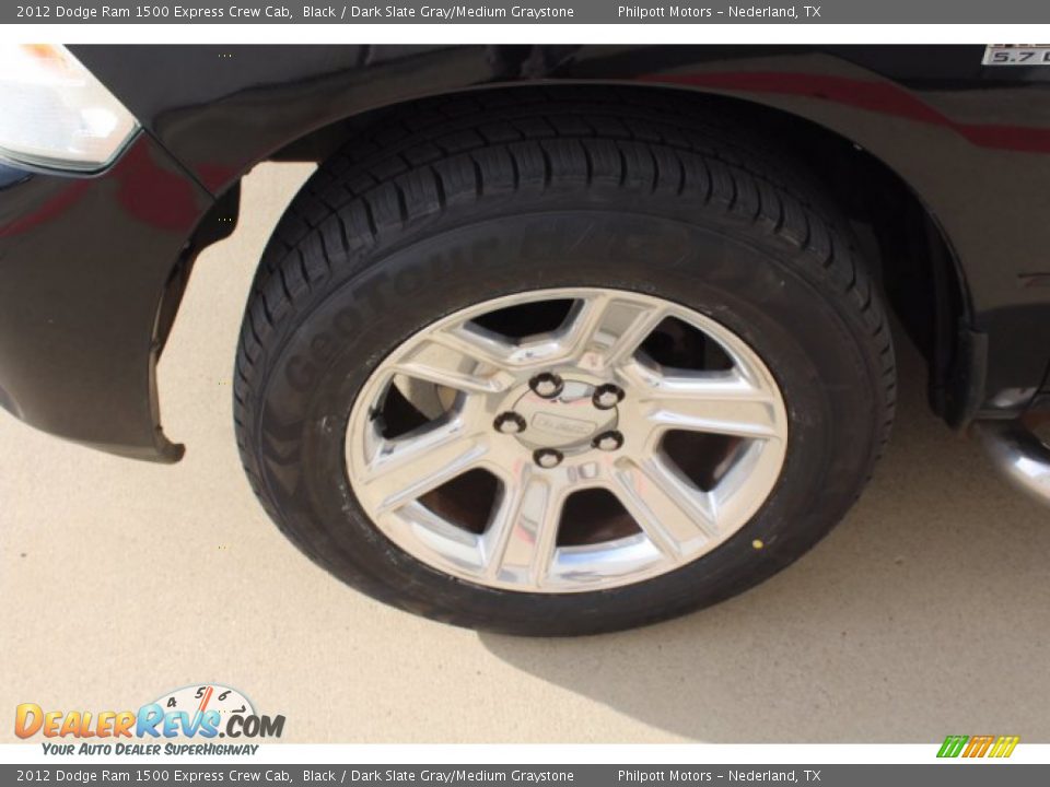 2012 Dodge Ram 1500 Express Crew Cab Black / Dark Slate Gray/Medium Graystone Photo #5