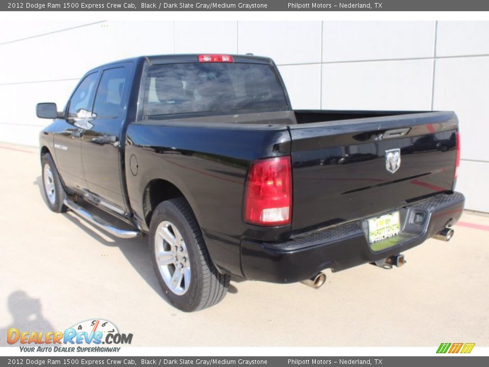 2012 Dodge Ram 1500 Express Crew Cab Black / Dark Slate Gray/Medium Graystone Photo #6