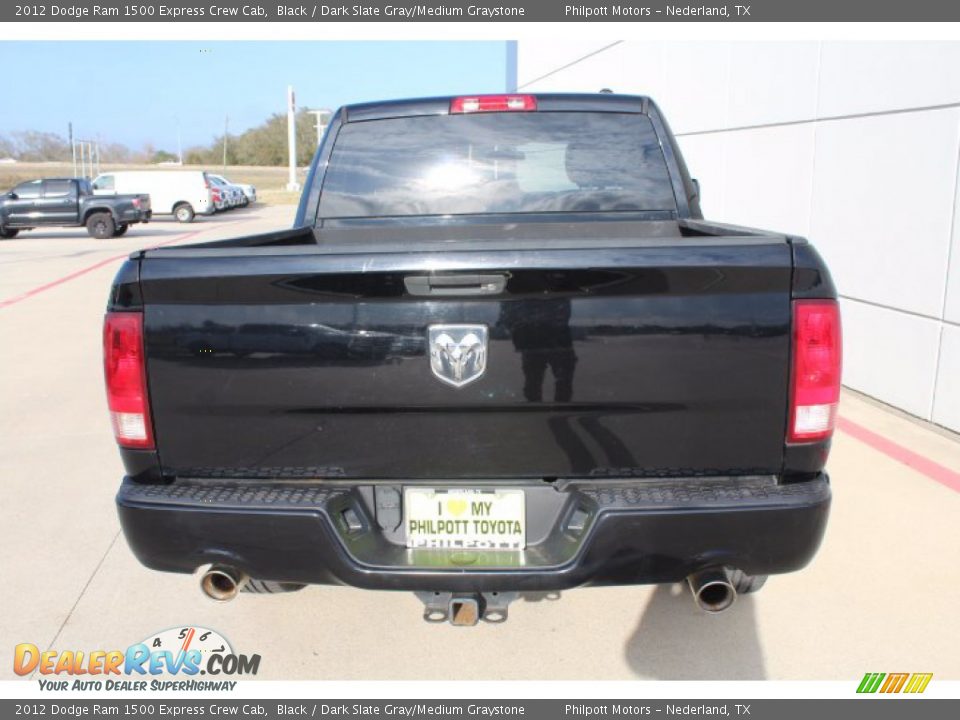 2012 Dodge Ram 1500 Express Crew Cab Black / Dark Slate Gray/Medium Graystone Photo #7