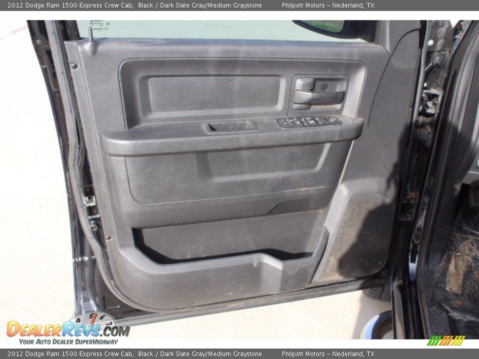 2012 Dodge Ram 1500 Express Crew Cab Black / Dark Slate Gray/Medium Graystone Photo #9