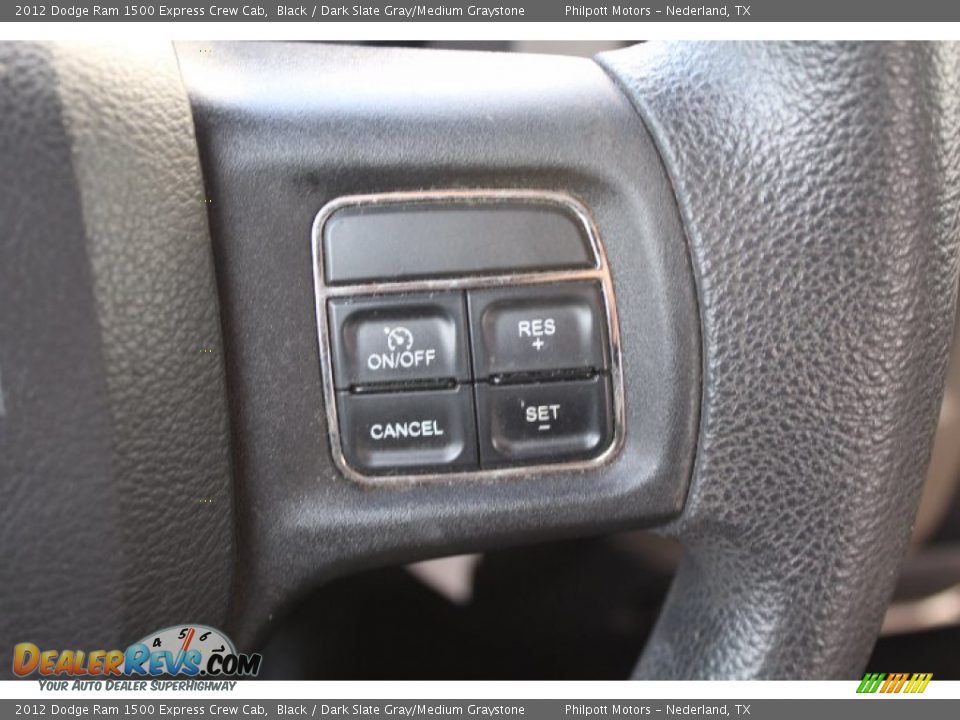 2012 Dodge Ram 1500 Express Crew Cab Black / Dark Slate Gray/Medium Graystone Photo #12