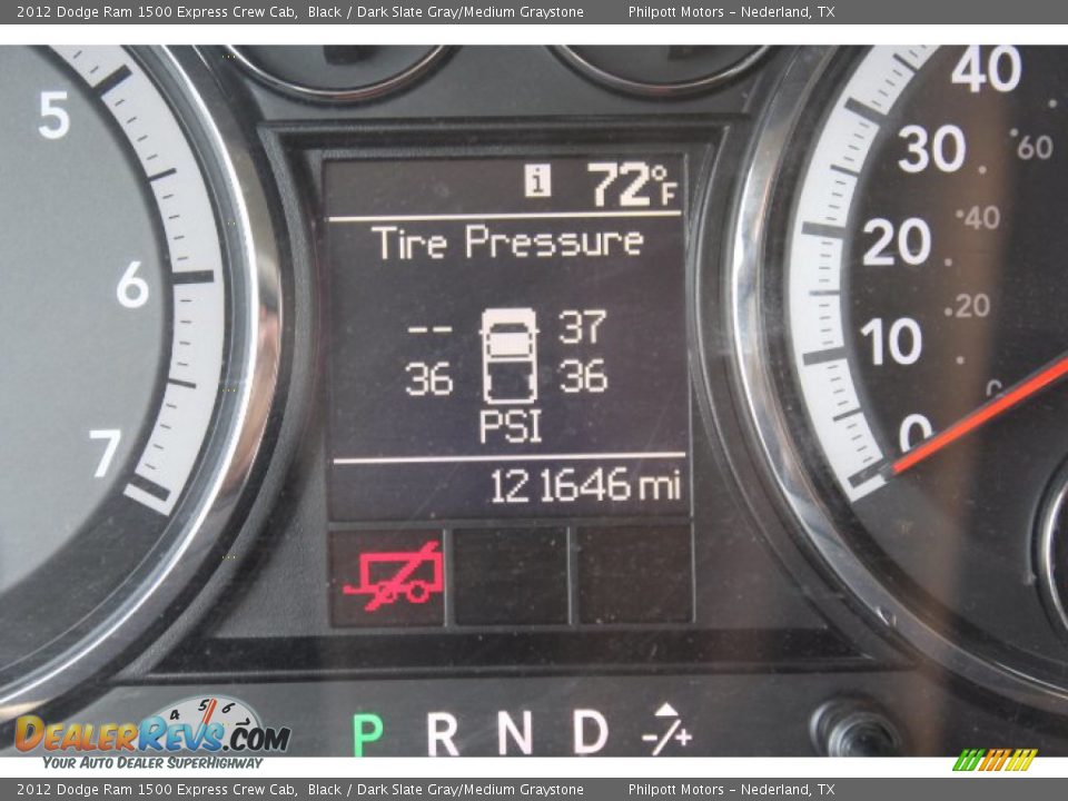 2012 Dodge Ram 1500 Express Crew Cab Black / Dark Slate Gray/Medium Graystone Photo #14