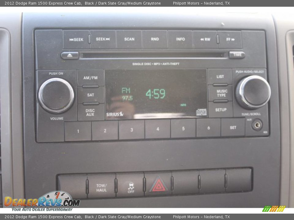 2012 Dodge Ram 1500 Express Crew Cab Black / Dark Slate Gray/Medium Graystone Photo #15