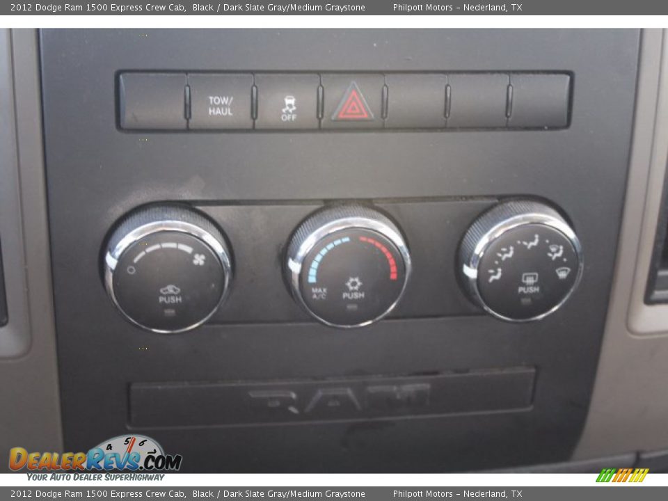 2012 Dodge Ram 1500 Express Crew Cab Black / Dark Slate Gray/Medium Graystone Photo #16