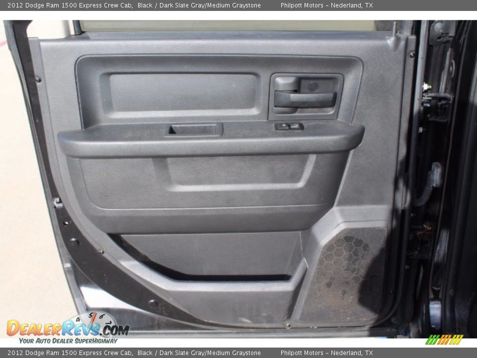 2012 Dodge Ram 1500 Express Crew Cab Black / Dark Slate Gray/Medium Graystone Photo #17