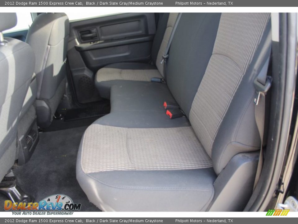 2012 Dodge Ram 1500 Express Crew Cab Black / Dark Slate Gray/Medium Graystone Photo #18