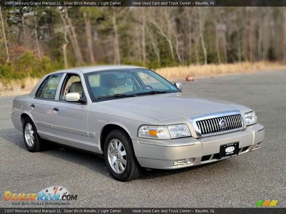 2007 Mercury Grand Marquis LS Silver Birch Metallic / Light Camel Photo #2