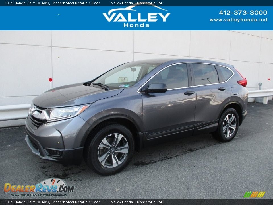 2019 Honda CR-V LX AWD Modern Steel Metallic / Black Photo #1