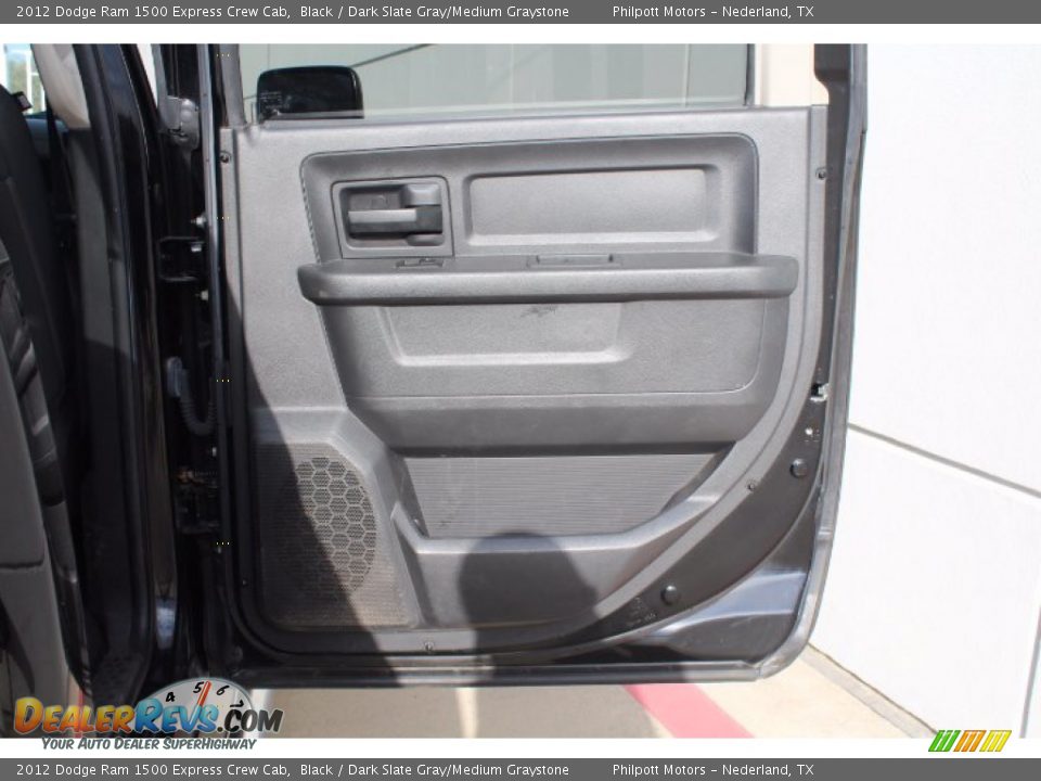 2012 Dodge Ram 1500 Express Crew Cab Black / Dark Slate Gray/Medium Graystone Photo #22