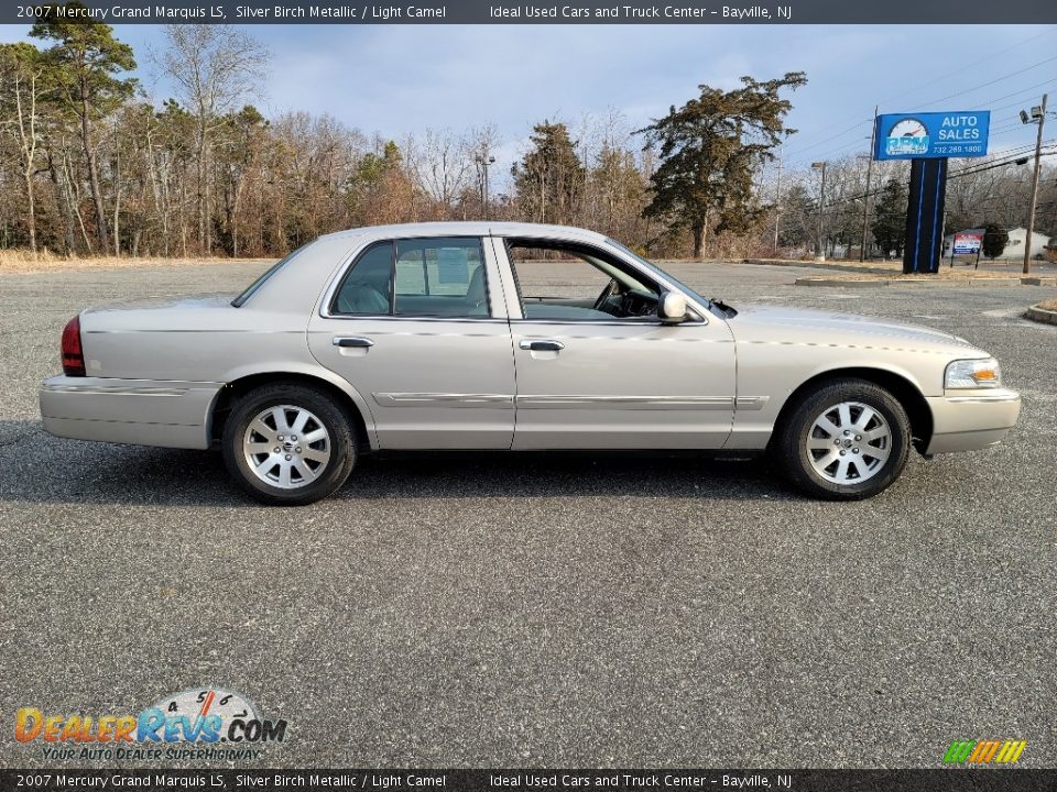 2007 Mercury Grand Marquis LS Silver Birch Metallic / Light Camel Photo #5