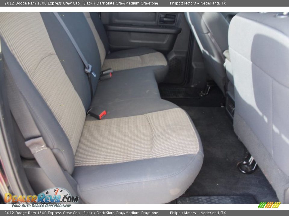 2012 Dodge Ram 1500 Express Crew Cab Black / Dark Slate Gray/Medium Graystone Photo #23