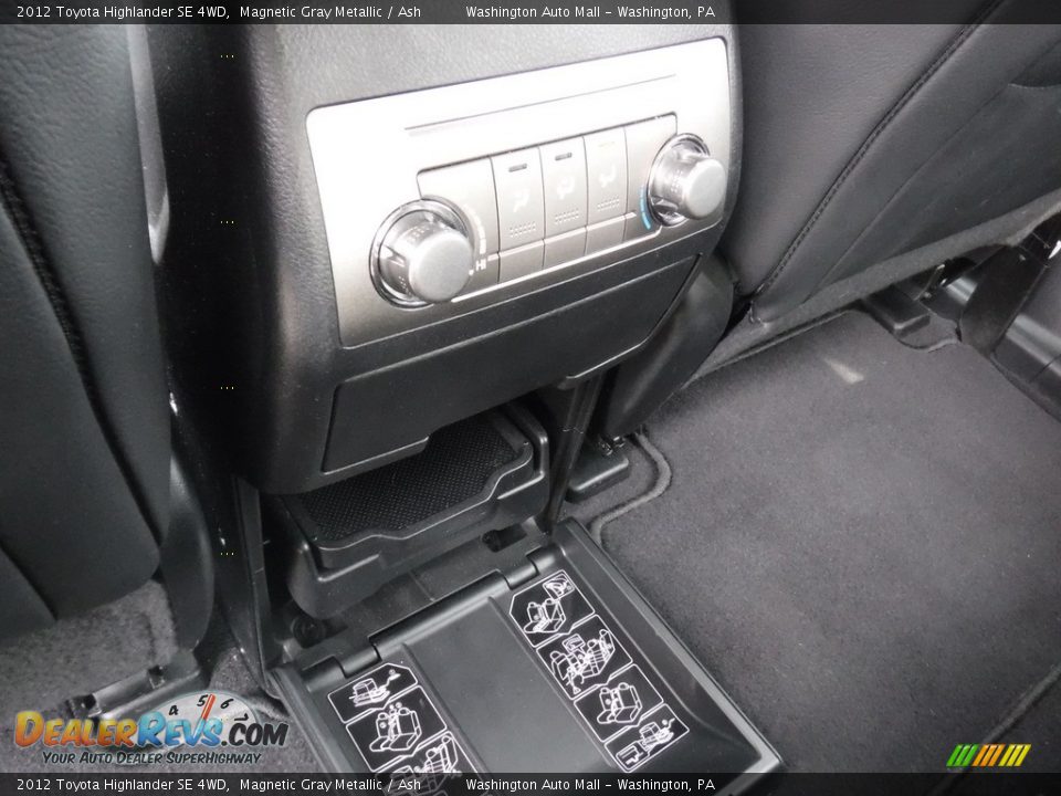 2012 Toyota Highlander SE 4WD Magnetic Gray Metallic / Ash Photo #23