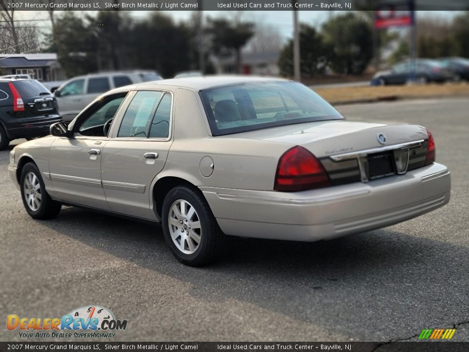 2007 Mercury Grand Marquis LS Silver Birch Metallic / Light Camel Photo #6