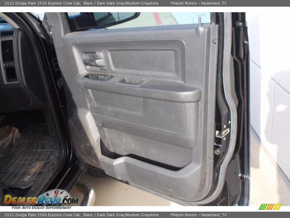2012 Dodge Ram 1500 Express Crew Cab Black / Dark Slate Gray/Medium Graystone Photo #24