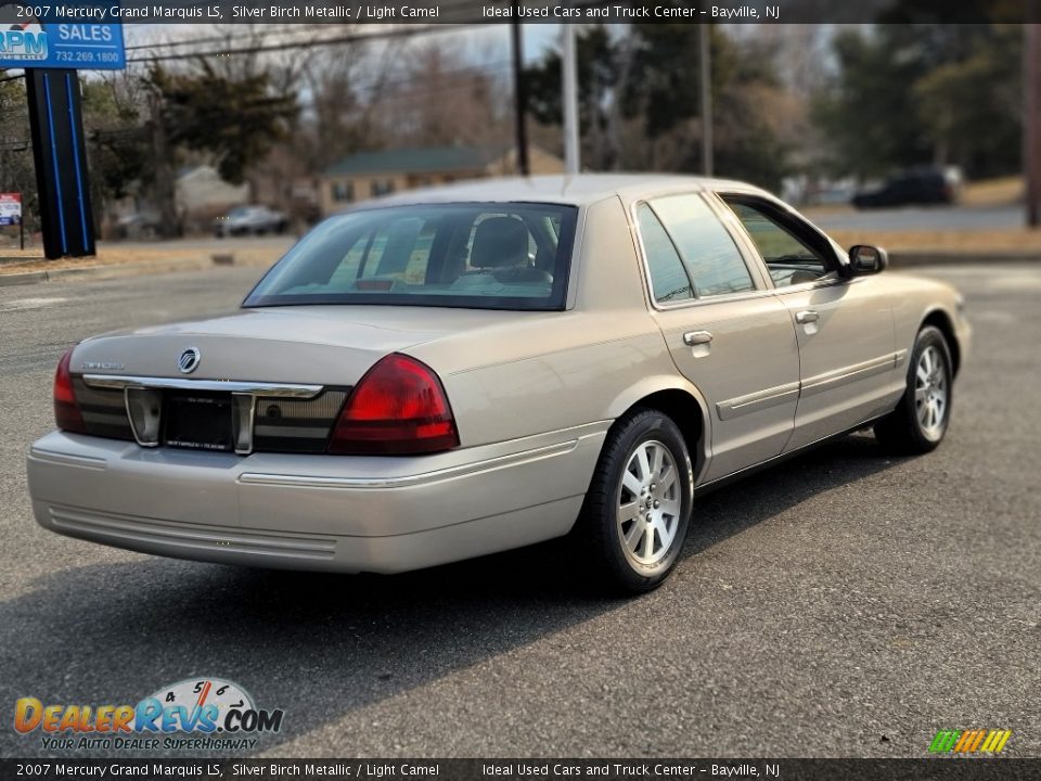 2007 Mercury Grand Marquis LS Silver Birch Metallic / Light Camel Photo #7