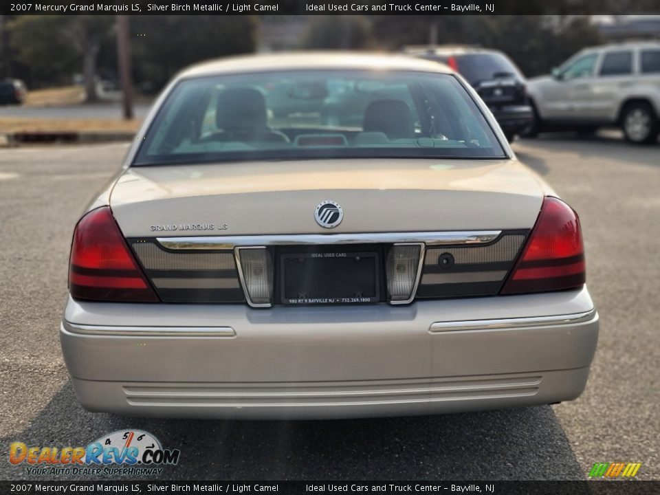 2007 Mercury Grand Marquis LS Silver Birch Metallic / Light Camel Photo #8