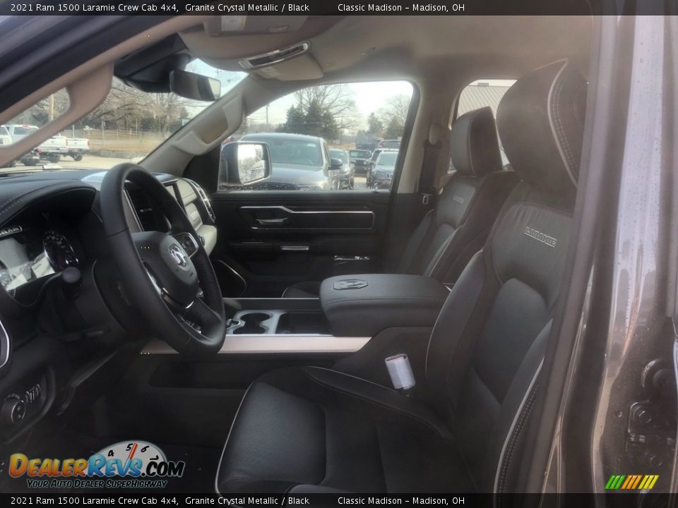 2021 Ram 1500 Laramie Crew Cab 4x4 Granite Crystal Metallic / Black Photo #2