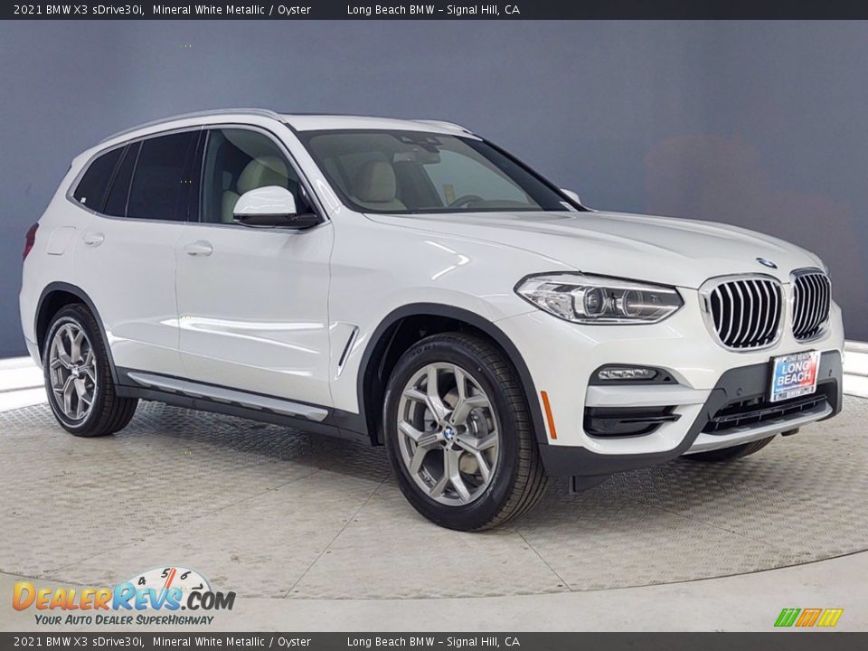 2021 BMW X3 sDrive30i Mineral White Metallic / Oyster Photo #1