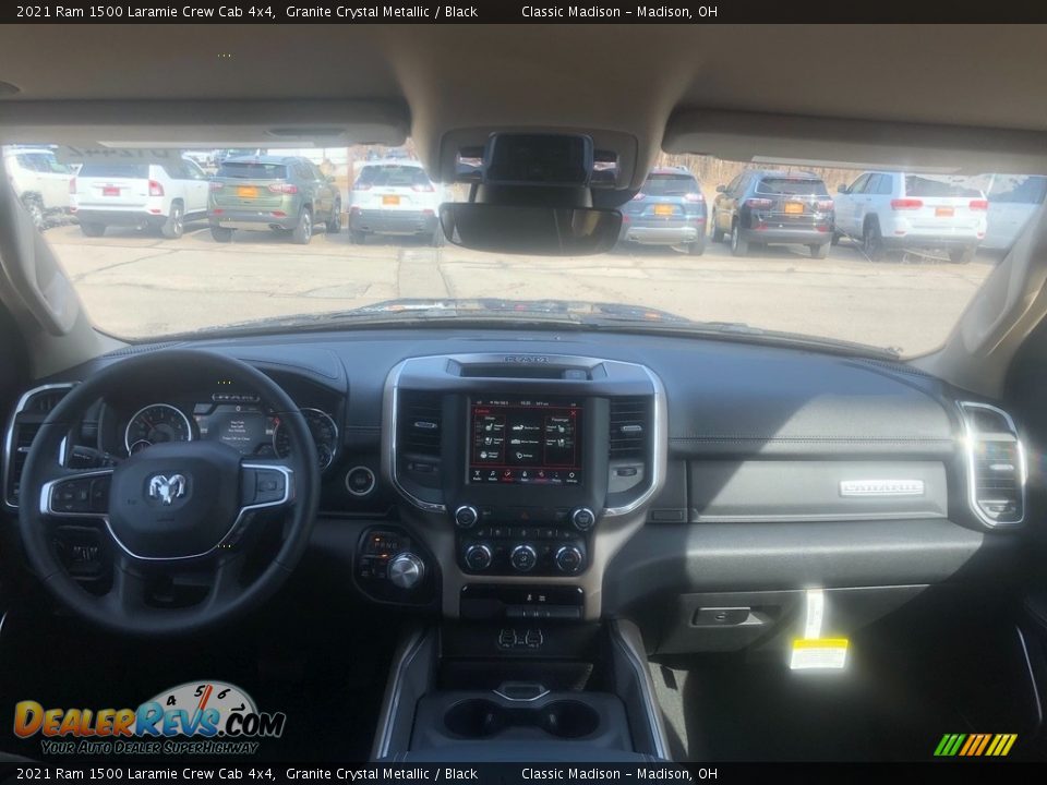 2021 Ram 1500 Laramie Crew Cab 4x4 Granite Crystal Metallic / Black Photo #4