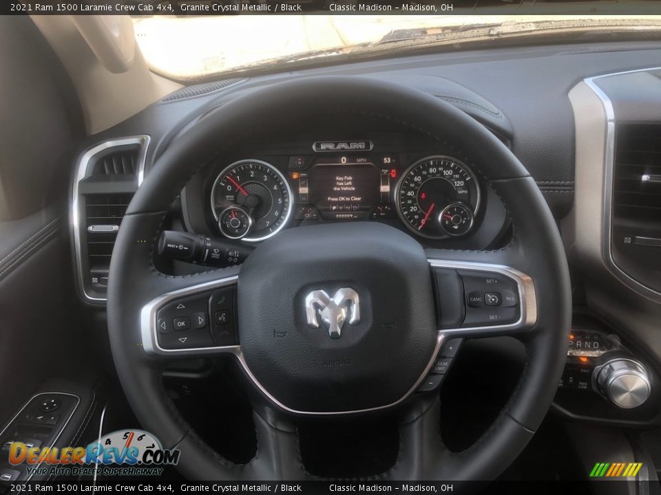 2021 Ram 1500 Laramie Crew Cab 4x4 Granite Crystal Metallic / Black Photo #5