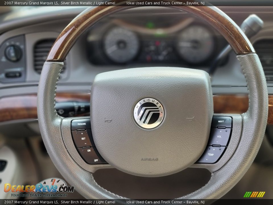 2007 Mercury Grand Marquis LS Silver Birch Metallic / Light Camel Photo #16