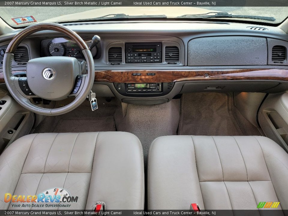 2007 Mercury Grand Marquis LS Silver Birch Metallic / Light Camel Photo #17