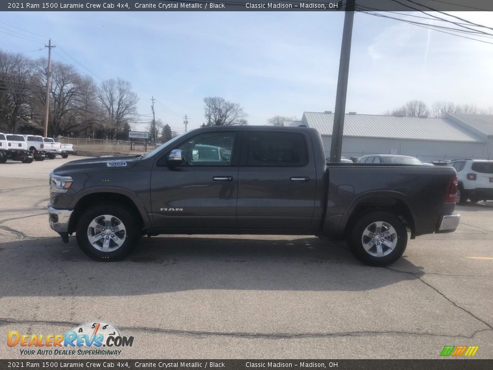 2021 Ram 1500 Laramie Crew Cab 4x4 Granite Crystal Metallic / Black Photo #11