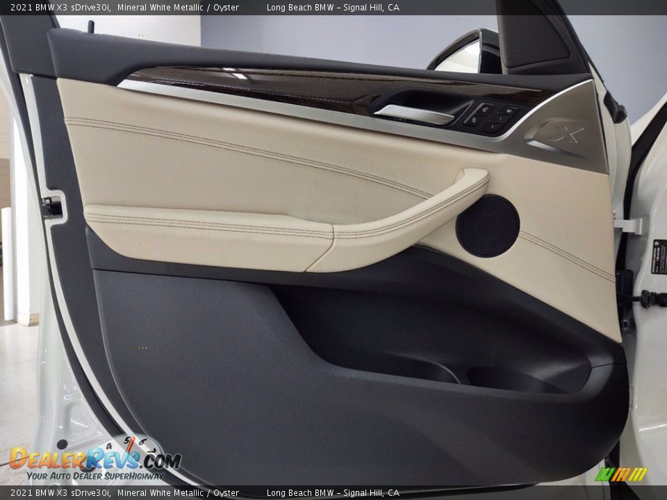 2021 BMW X3 sDrive30i Mineral White Metallic / Oyster Photo #10