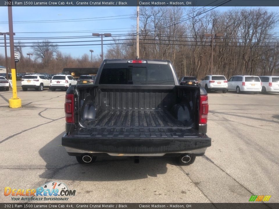 2021 Ram 1500 Laramie Crew Cab 4x4 Granite Crystal Metallic / Black Photo #13