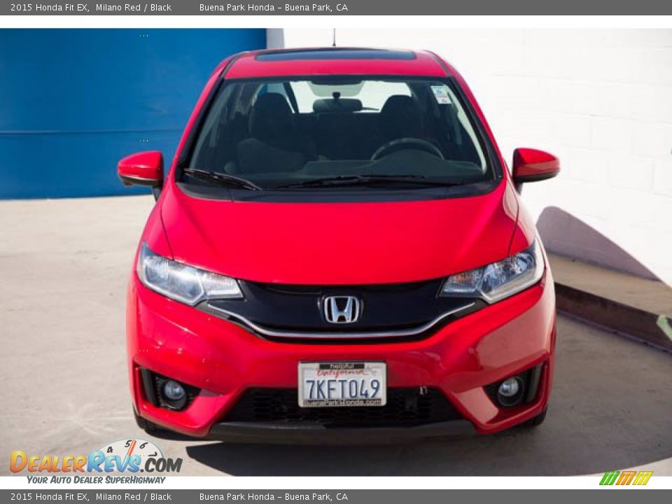 2015 Honda Fit EX Milano Red / Black Photo #7