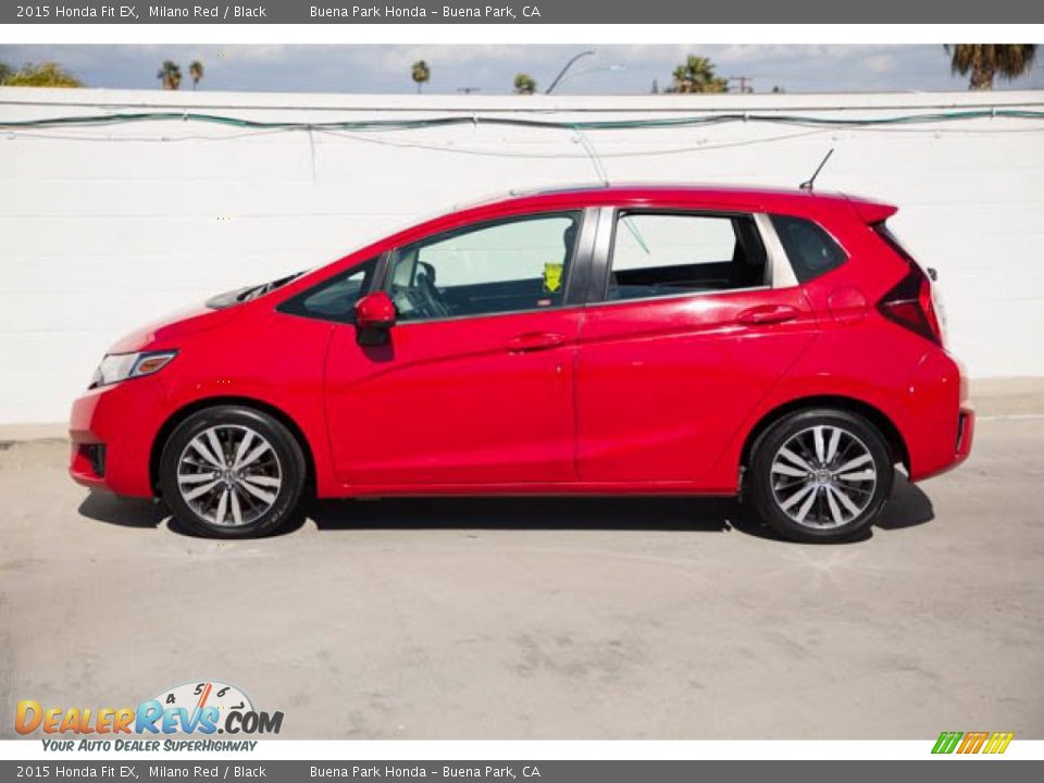 2015 Honda Fit EX Milano Red / Black Photo #8