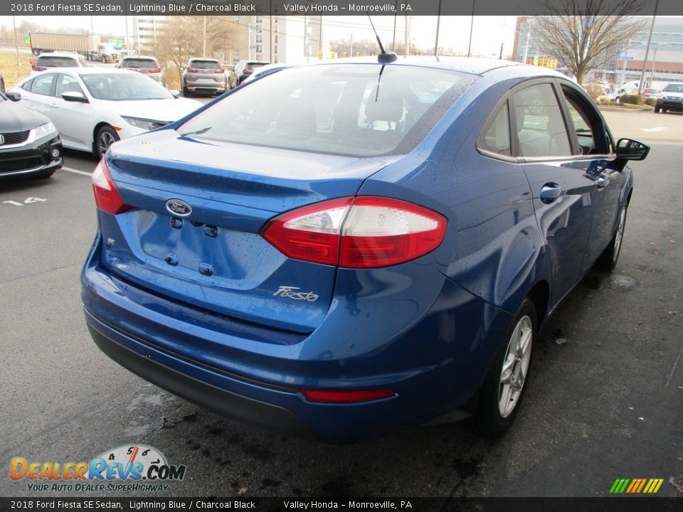 2018 Ford Fiesta SE Sedan Lightning Blue / Charcoal Black Photo #5