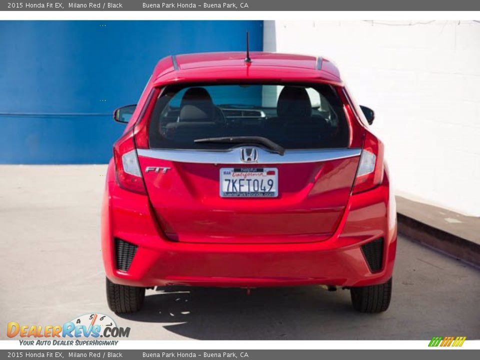 2015 Honda Fit EX Milano Red / Black Photo #9